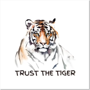 Trust The Tiger | Colorful Majesty | Tiger Lovers Posters and Art